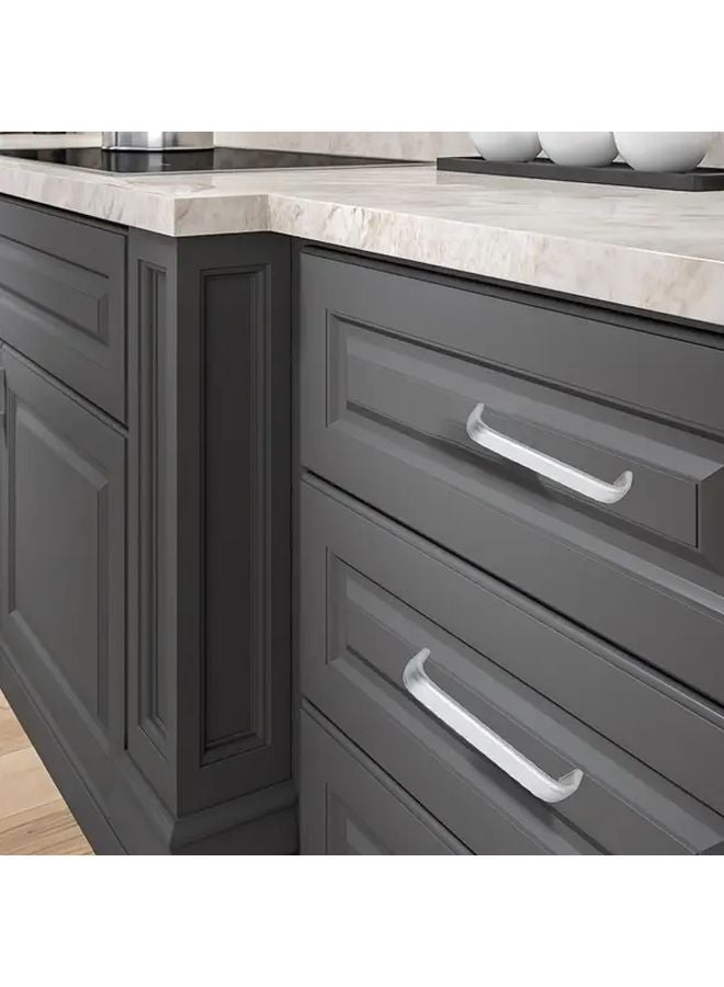 15Pcs Silvery Drawer Handles 9 6cm Hole Spacing Stainless Steel Cabinet Pulls Easy Installation - Image 5